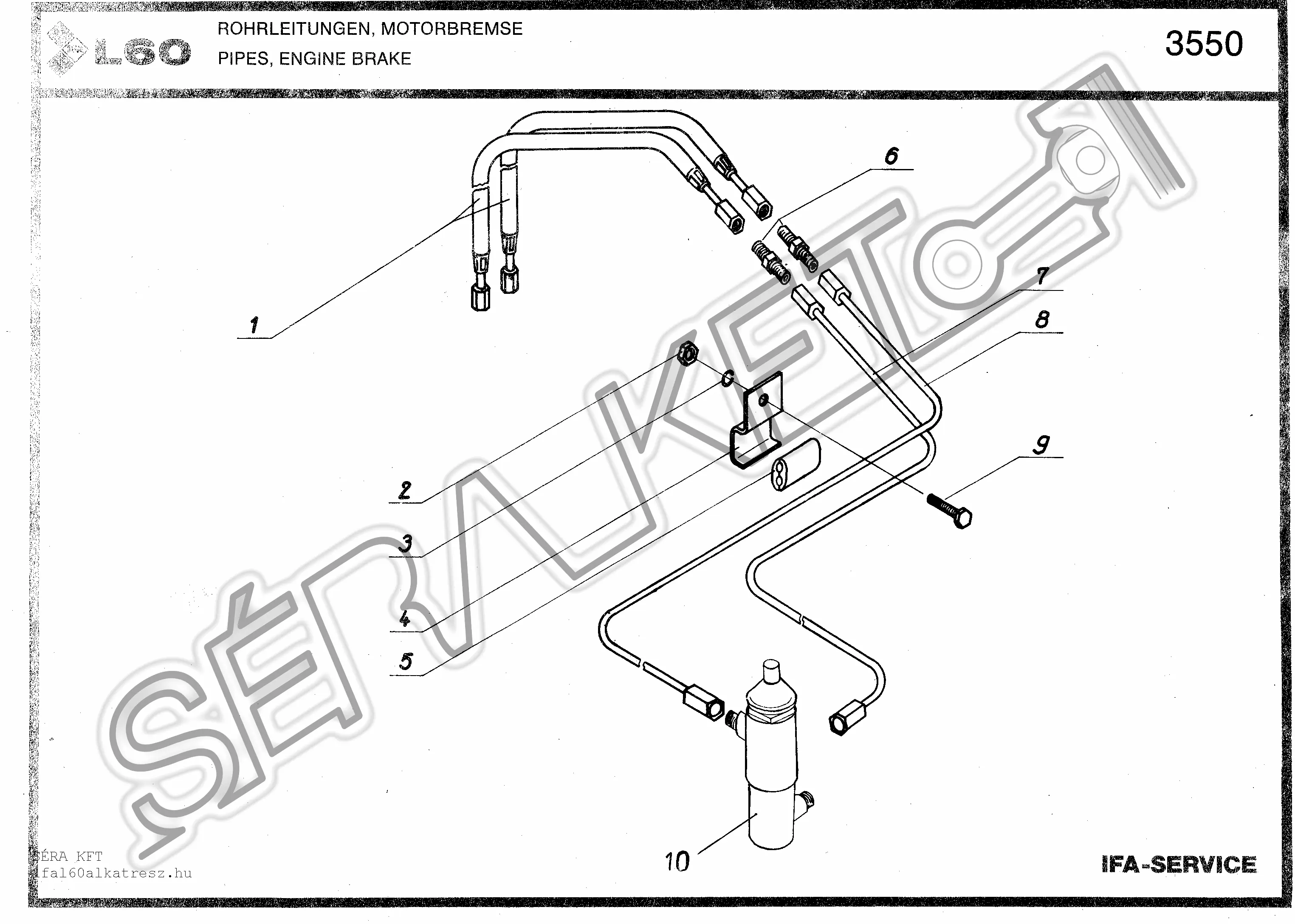 Pipes for engine break