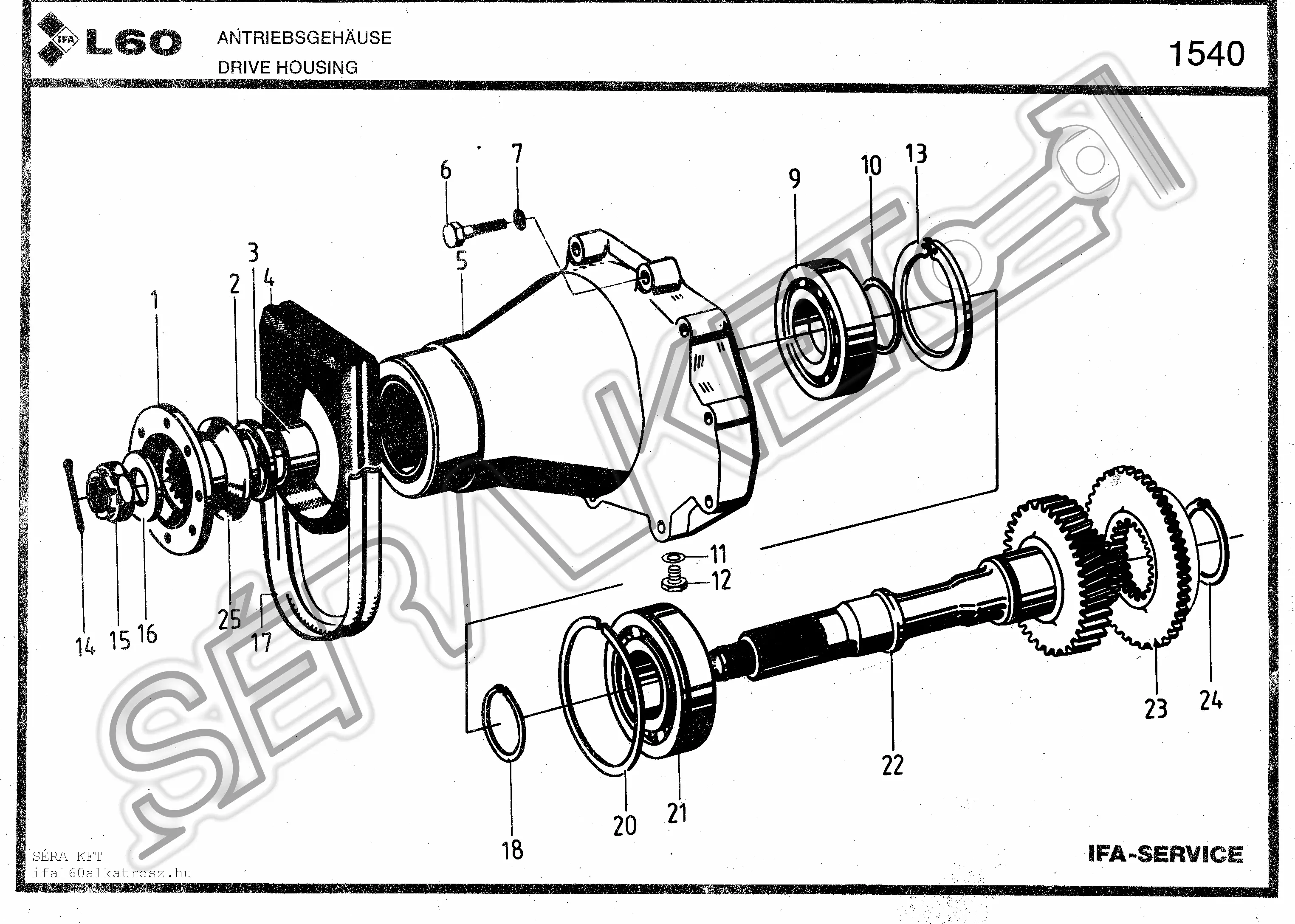 Drive housing