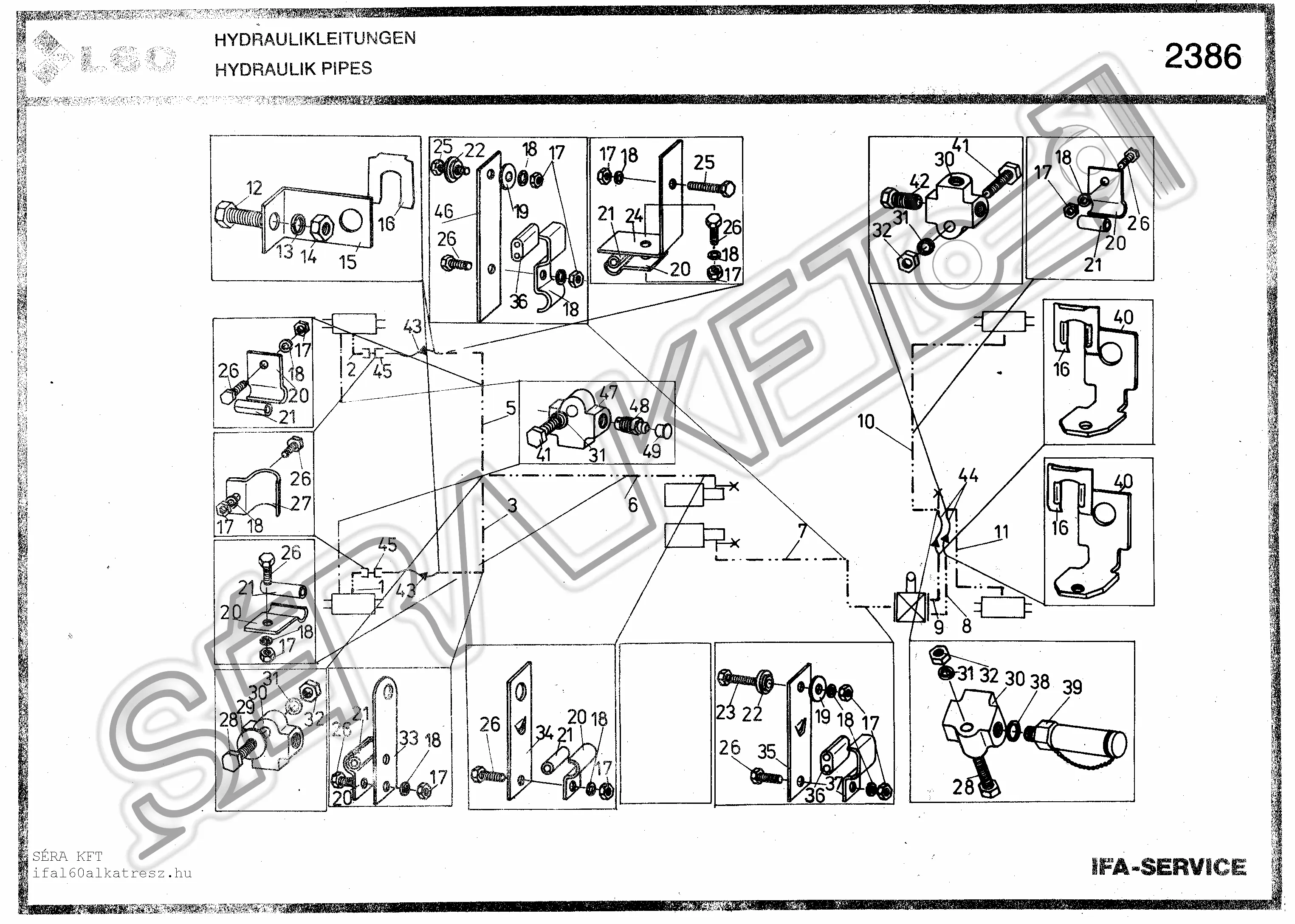 Brake hydraulics system 4x4