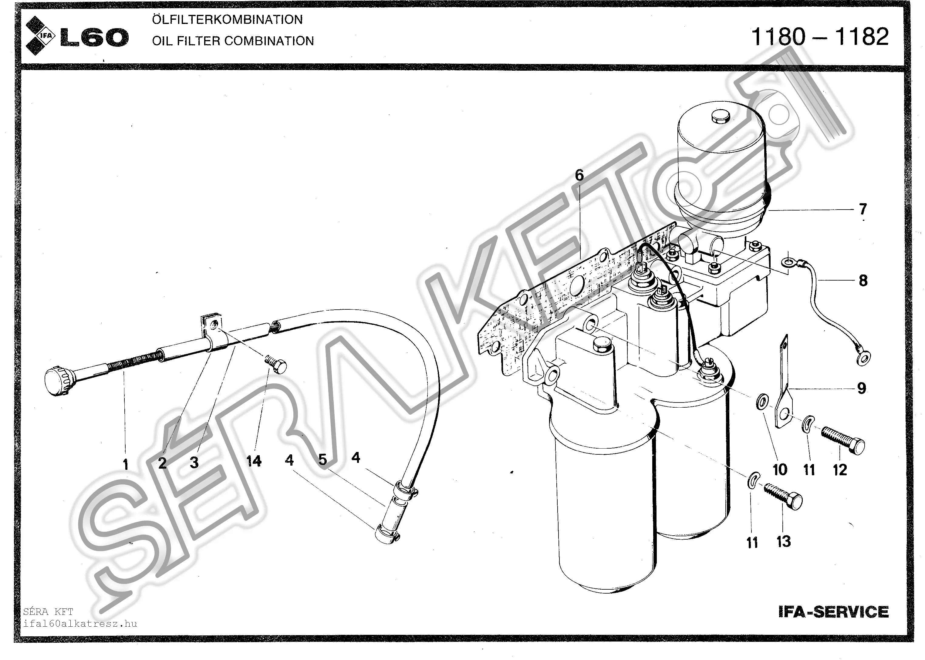 Oil filter combination