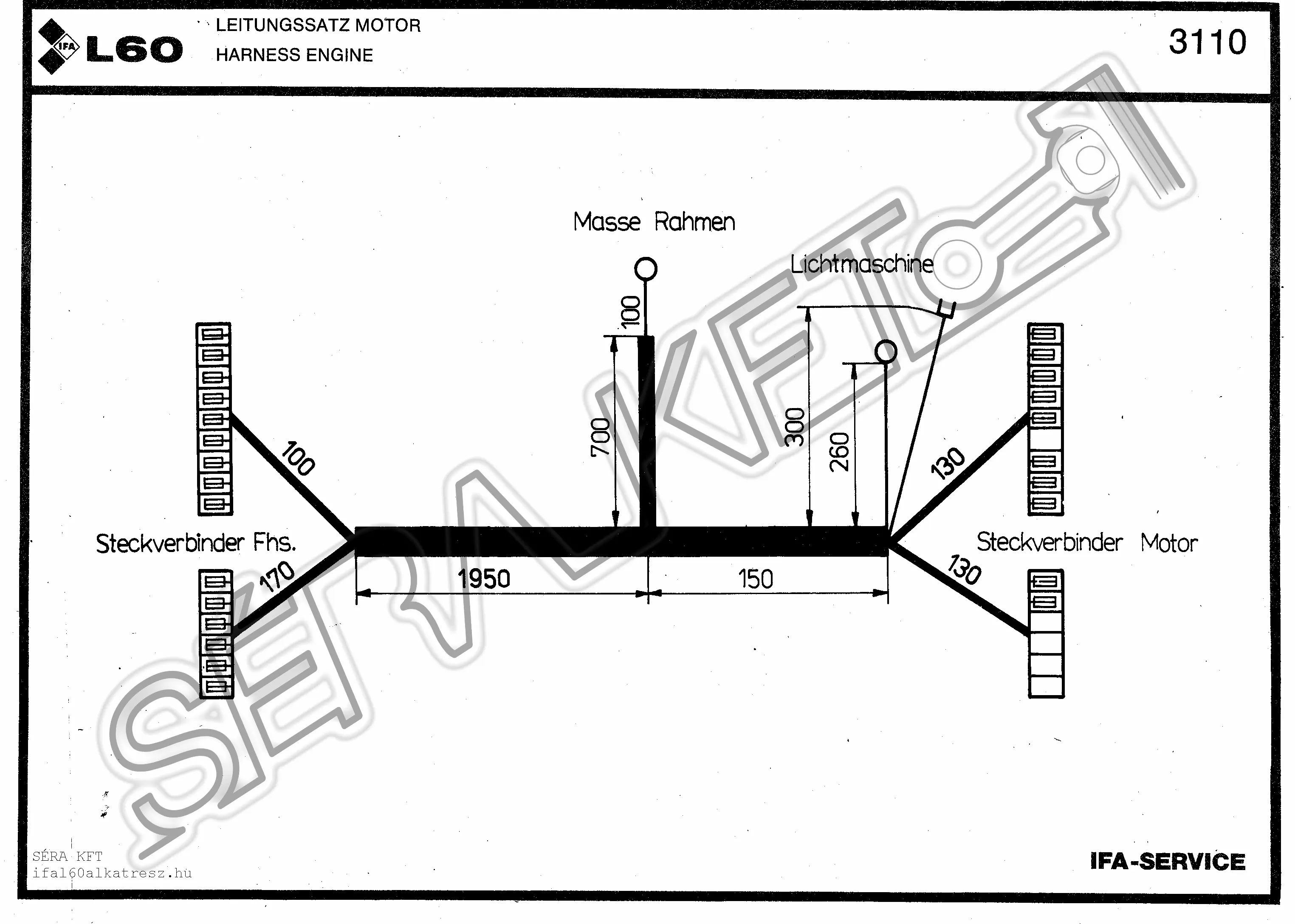 Harness for engine