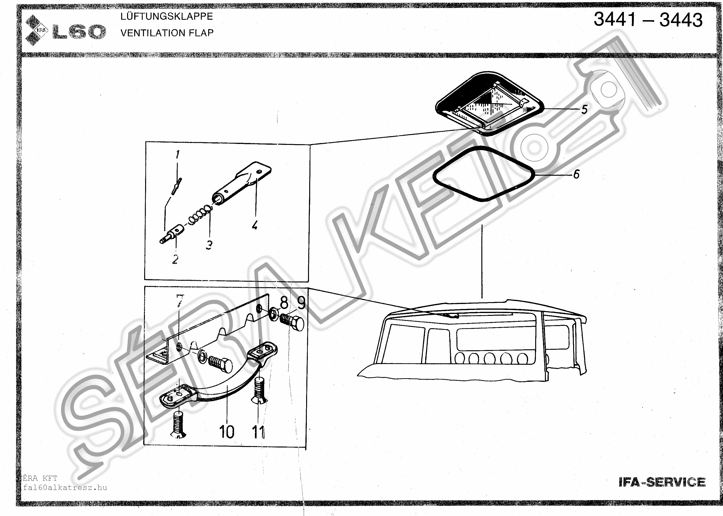 Ventilation flap - angular