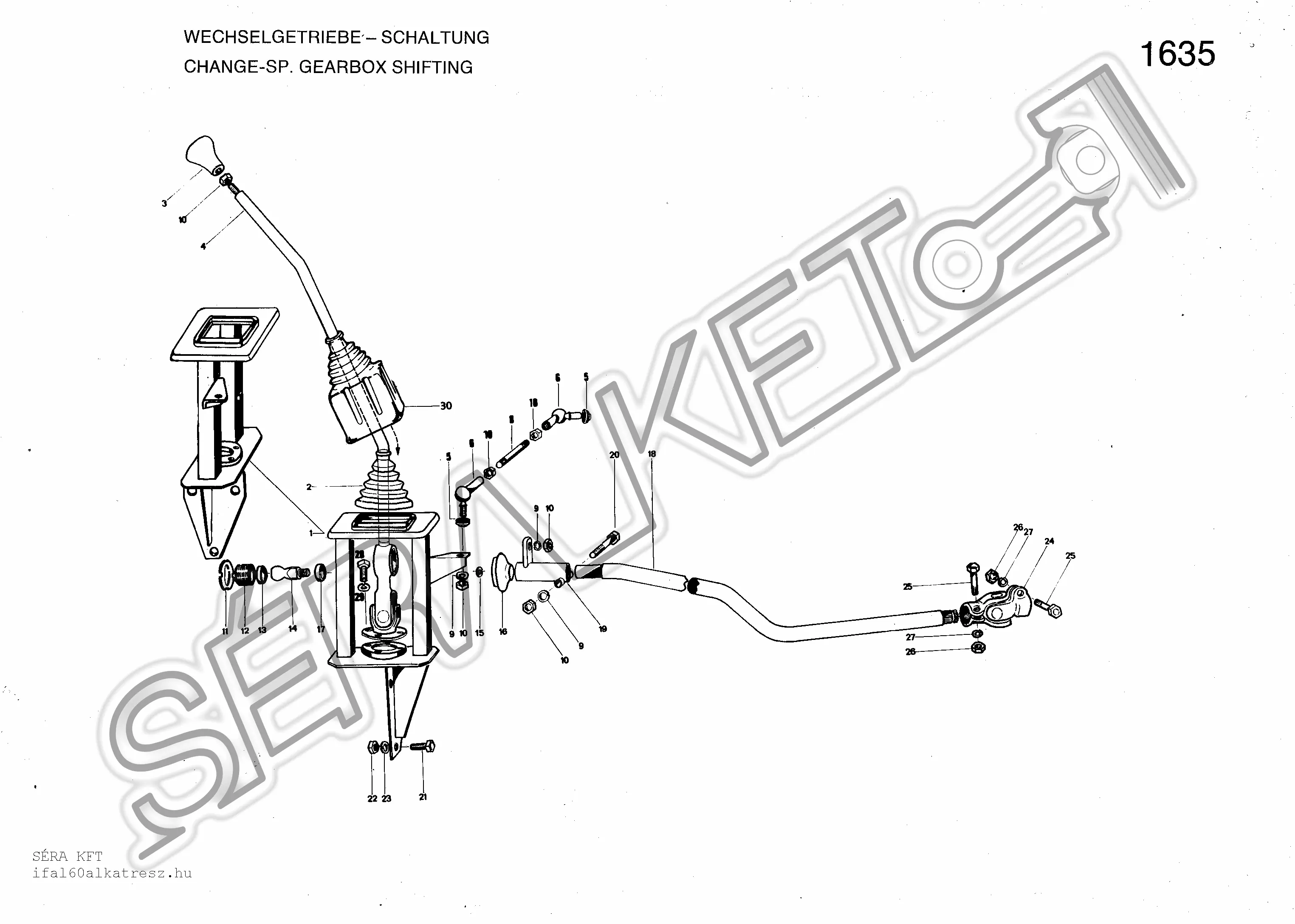 Change-speed gearbox shifting