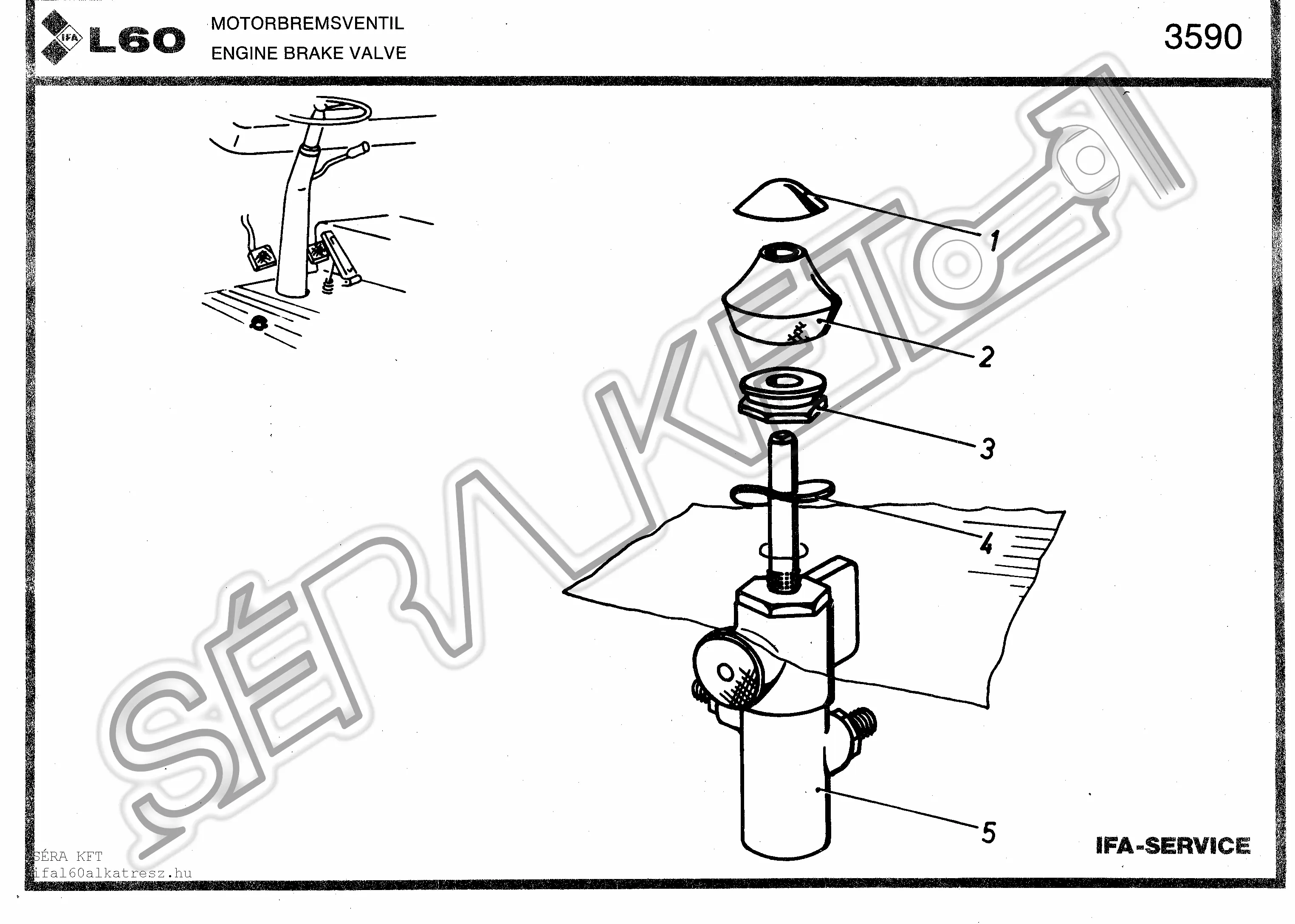 Engine brake valve