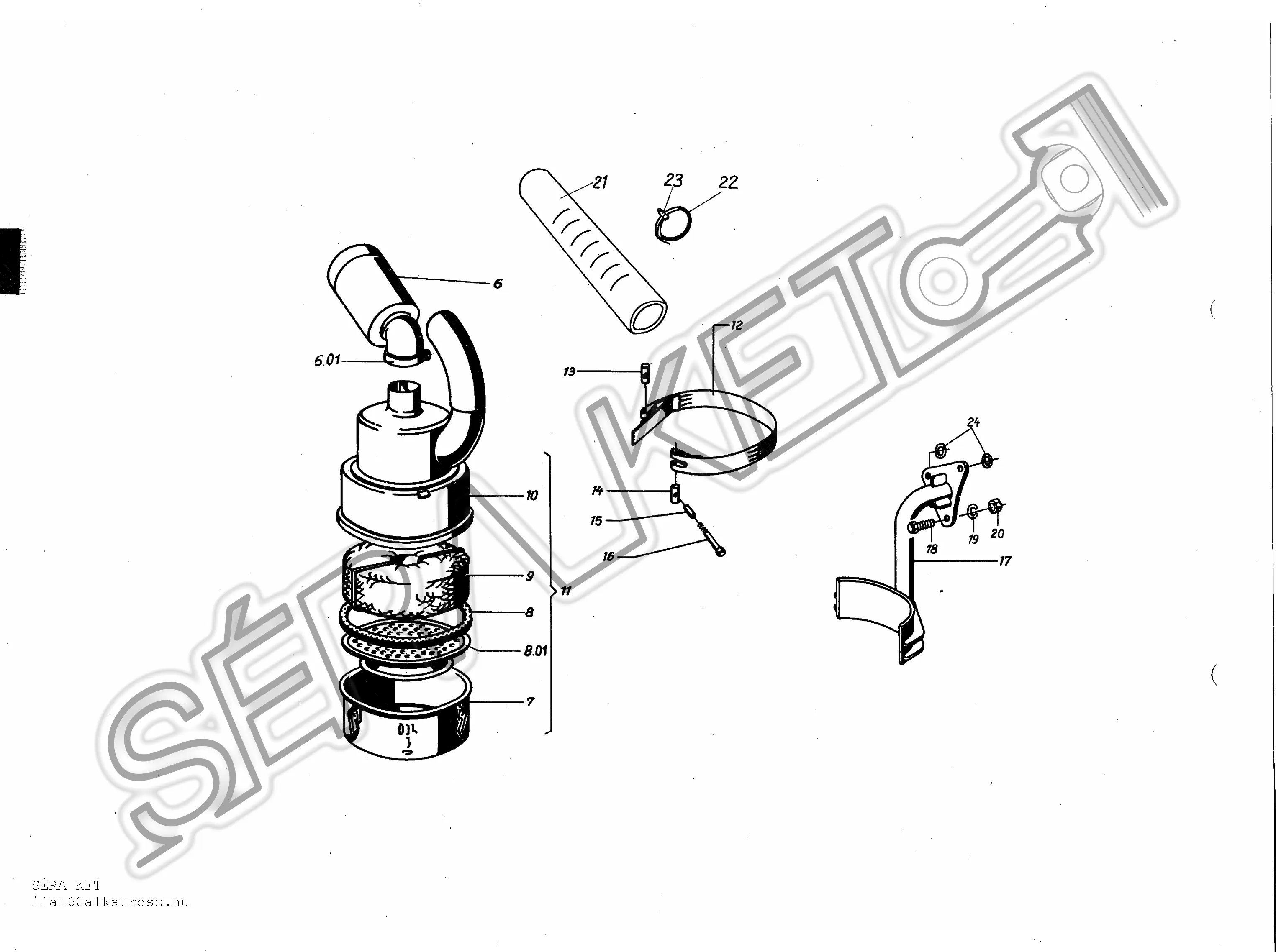 Air filter rear