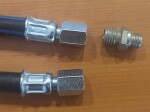 Air hose - 630mm, M10x1+M12x1,5, KB, IFA L60